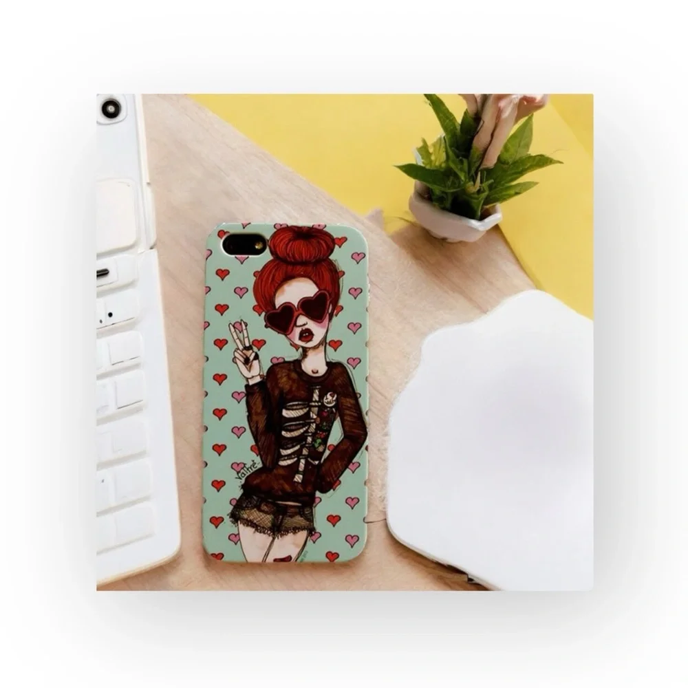 Deadstock: new Valfre ✌︎︎ Peace Love iPhone Case ✌︎︎ Collectible ✌︎︎ Hand Drawn